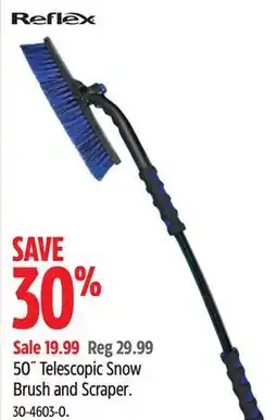Canadian Tire Reflex 50˝ Telescopic Snow Brush and Scraper offer