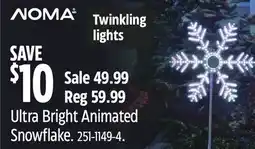 Canadian Tire Ultra Bright Animated Snowflake offer