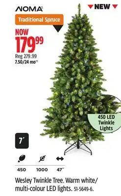 Canadian Tire NOMA Wesley Twinkle Tree offer