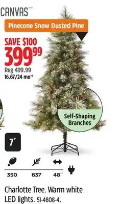 Canadian Tire Canvas 48˝ Charlotte Tree offer