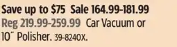 Canadian Tire WORX Car Vacuum or 10˝ Polisher offer