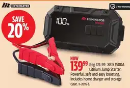 Canadian Tire Motomaster XB15 1500A Lithium Jump Starter offer