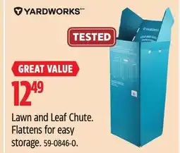 Canadian Tire Yardworks Lawn and Leaf Chute offer