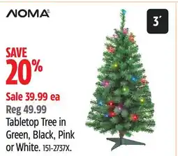 Canadian Tire NOMA Tabletop Tree in Green, Black, Pink offer