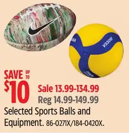 Canadian Tire Selected Sports Balls and Equipment offer