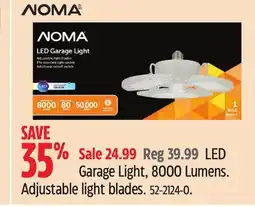 Canadian Tire NOMA LED Garage Light, 8000 Lumens offer
