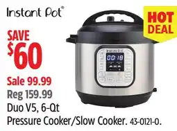 Canadian Tire Instant Pot Duo V5 Pressure Cooker/Slow Cooker offer