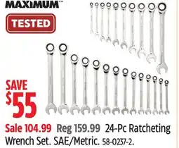 Canadian Tire Maximum 24-Pc Ratcheting Wrench Set offer
