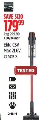 Canadian Tire Kenmore Elite CSV Max 21.6V offer