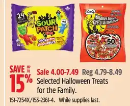 Canadian Tire Maynards Selected Halloween Treats for the Family offer