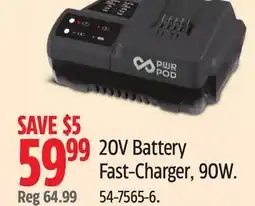 Canadian Tire Pwr Pod 20V Battery Fast-Charger offer