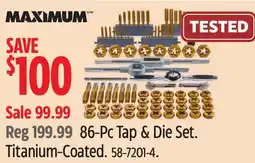 Canadian Tire MAXIMUM Titanium Coated offer