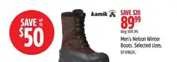 Canadian Tire Kamik Men's Nelson Winter Boots offer