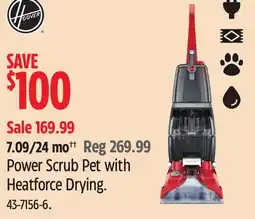 Canadian Tire Power Scrub Pet with Heatforce Drying offer