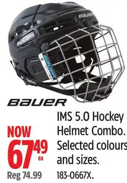 Canadian Tire Bauer IMS 5.0 Hockey Helmet Combo offer