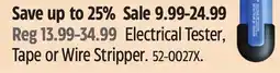 Canadian Tire Mastercraft Electrical Tester, Tape or Wire Stripper offer