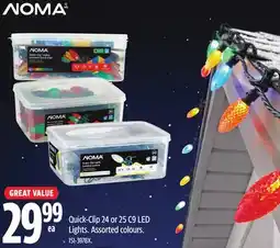 Canadian Tire Noma Quick-Clip 24 or 25 C9 LED Lights offer