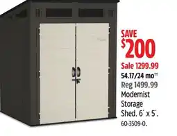 Canadian Tire Suncast Modernist Storage Shed offer