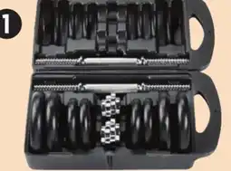 Canadian Tire Adjustable 40-lb Dumbbell Set with Storage Case offer