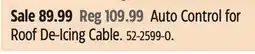 Canadian Tire Auto Control for Roof De-Icing Cable offer