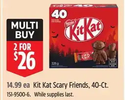 Canadian Tire Kit Kat Scary Friends offer