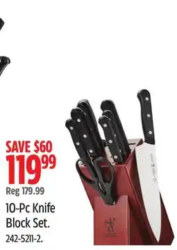Canadian Tire Henckels 10-Pc Knife Block Set offer