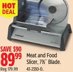 Canadian Tire Cuisinart Meat and Food Slicer offer