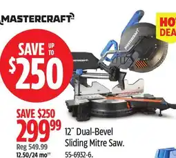 Canadian Tire 12˝ Dual-Bevel Sliding Mitre Saw offer