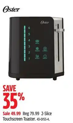 Canadian Tire Oster Touchscreen Toaster offer