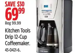 Canadian Tire Kitchen Tools Drip 12-Cup Coffeemaker offer