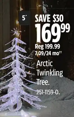 Canadian Tire Arctic Twinkling Tree offer