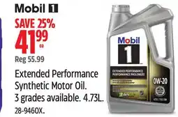 Canadian Tire Mobil 1 Extended Performance Synthetic Motor Oil offer