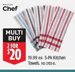 Canadian Tire MASTER Chef 5-Pk Kitchen Towels offer
