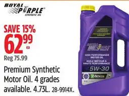 Canadian Tire Royal Purple Premium Synthetic Motor Oil offer