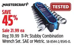 Canadian Tire 11-Pc Stubby Combination Wrench Set offer