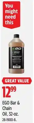 Canadian Tire EGO Bar & Chain Oil offer