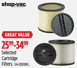 Canadian Tire Shop-Vac Selected Cartridge Filters offer