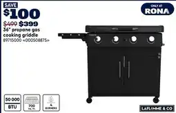 RONA 36 propane gas cooking griddle offer