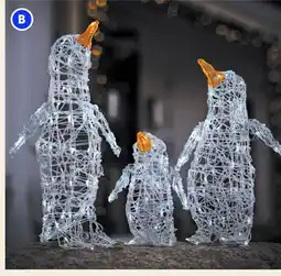RONA Set of 3 lighted penguins offer