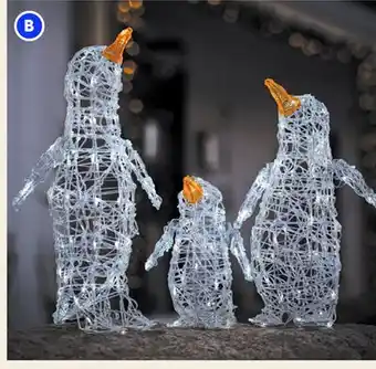 RONA Set of 3 lighted penguins offer