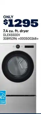 RONA LG 7.4 cu. ft. dryer offer