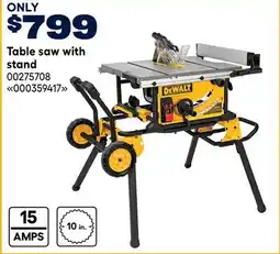 RONA DeWalt Table saw with stand offer