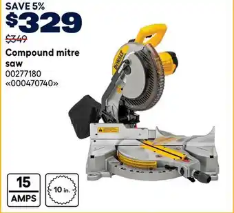 RONA DEWALT Compound mitre saw offer