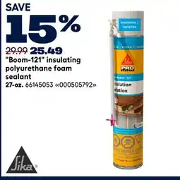 RONA BOOM-121 INSULATING POLYURETHANE FOAM SEALANT offer