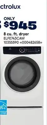 RONA 8 cu. ft. dryer offer