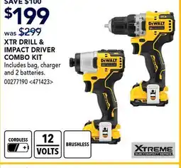 RONA XTR DRILL & IMPACT DRIVER COMBO KIT offer