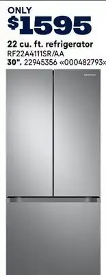 RONA Samsung 22 cu. ft. refrigerator offer