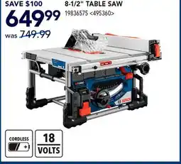 RONA BOSCH 8-1/2 TABLE SAW offer