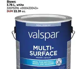 RONA VALSPAR primer 3.78-L, white offer