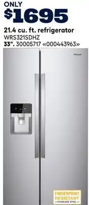 RONA 21.4 CU. FT. REFRIGERATOR offer